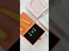 Những người khác Box Type Logo Printing Luxury Wallet Thẻ giấy slide box với tay cầm ruy băng