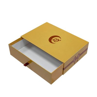 Hộp quà ngăn kéo màu đen cho logo tùy chỉnh khăn tơ lụa quần lót đồ lót