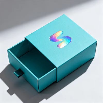 Hộp đựng trang sức bằng bìa cứng trắng có hoa văn vuông sang trọng, trượt ngăn kéo, bán sỉ