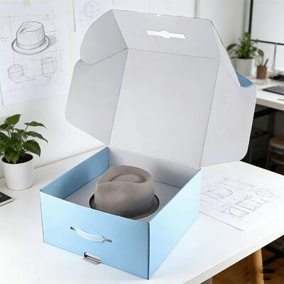 Hộp đựng mũ tùy chỉnh có logo Thân thiện với môi trường Hộp giấy vận chuyển bằng bìa cứng cao cấp có lớp phủ Bao bì cho mũ