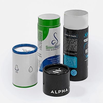 Hộp ống gửi thư giấy tái chế Bao bì hộp nến tròn tùy chỉnh