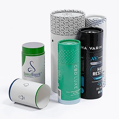 Hộp ống gửi thư giấy tái chế Bao bì hộp nến tròn tùy chỉnh