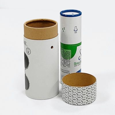 Hộp ống gửi thư giấy tái chế Bao bì hộp nến tròn tùy chỉnh
