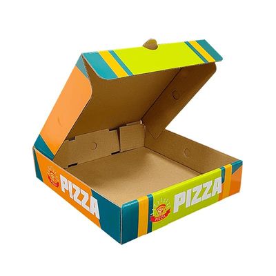 In logo tùy chỉnh Bạch cầu Pizza đóng gói giấy gấp hộp hộp carton cho thực phẩm