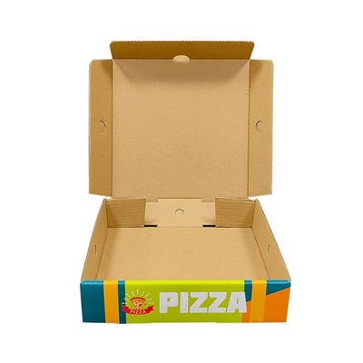 In logo tùy chỉnh Bạch cầu Pizza đóng gói giấy gấp hộp hộp carton cho thực phẩm