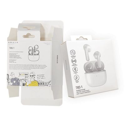 Bảng giấy trắng Tuck End Box Sơn tai nghe tai nghe tai nghe hộp bao bì