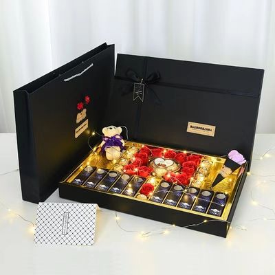 Creative Valentine Gift Packaging Box Hình chữ nhật Thẻ đóng gói cứng