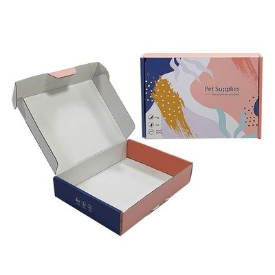 Hộp bìa gốm CMYK tùy chỉnh cho vận chuyển quần áo lớn và bao bì tùy chỉnh