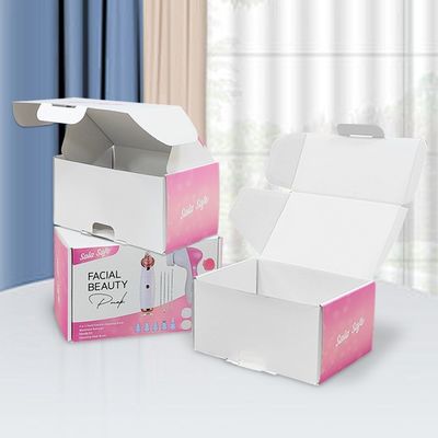 Các hộp đóng gói phẳng màu hồng có thể tái chế cho bộ dụng cụ làm sạch điện