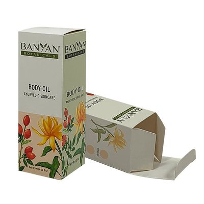 Hộp đóng gói mỹ phẩm giấy phủ Auto Bottom Tuck End Folding Box 350g 500g