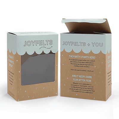Eco Friendly Auto Lock Bottom Box UV In Printing Hạt giấy Kraft màu nâu