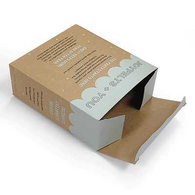 Eco Friendly Auto Lock Bottom Box UV In Printing Hạt giấy Kraft màu nâu