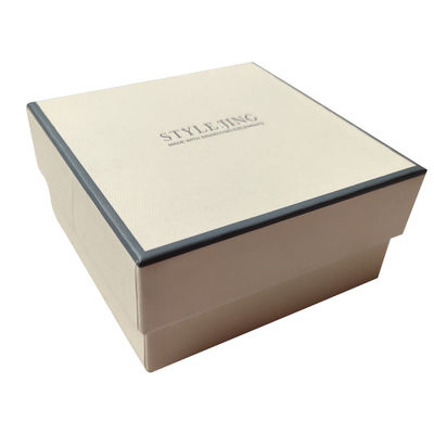 Hình vuông và cơ sở hộp Hot Foil / UV / mài sơn kết thúc cứng hộp quà tặng với nắp