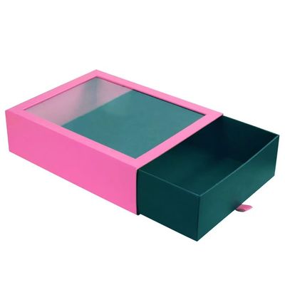 Hộp đóng gói quà trượt hình chữ nhật mỏng với vỏ vỏ giấy