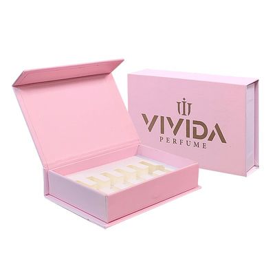 Logo tùy chỉnh in hộp quà hình sách từ tính cho nước hoa và mỹ phẩm Cologne