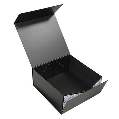 Hộp giấy cao cấp Flip Top Thẻ vải giấy màu đen hộp từ tính tùy chỉnh Bao bì
