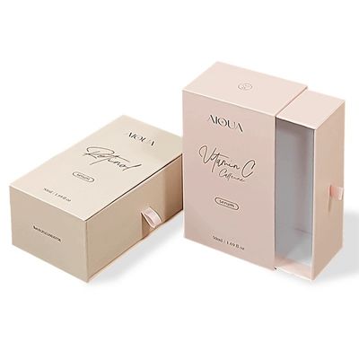 Chiếc chai nước hoa kính sang trọng hộp xịt cho bao bì trượt hộp giấy