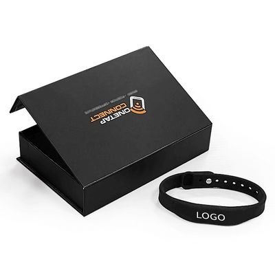 Hộp quà tùy chỉnh chống thấm nước cho sự kiện lễ hội RFID Vòng đeo tay silicone có thể giặt