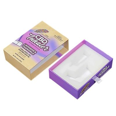 4C/UV/Lamination/Embossing/Stamping Meterd Inhaler giấy trượt hộp đóng gói với bọt