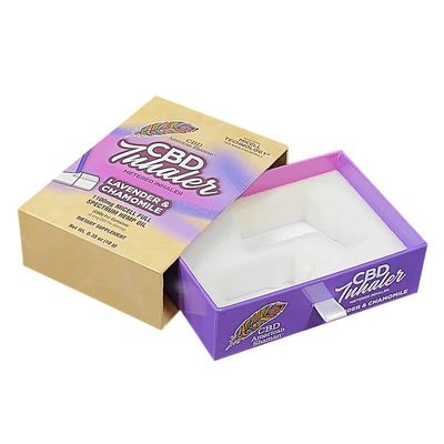 4C/UV/Lamination/Embossing/Stamping Meterd Inhaler giấy trượt hộp đóng gói với bọt
