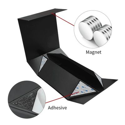 Hộp đóng gói thiết lập kính tiệc với logo UV tùy chỉnh hoàn thiện và khóa từ tính gấp