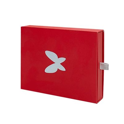 Thư mục màu xám tùy chỉnh logo slide ngăn kéo hộp giấy gói quà hộp với tấm bạc