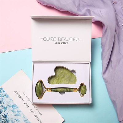 Book Flap Box Logo tùy chỉnh in hộp cứng từ tính cho Guasha Jade Gua Sha Roller Tool