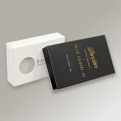 Hộp quà hoa xà phòng logo tùy chỉnh Bức in gói xà phòng Hộp giấy với cửa sổ rõ ràng