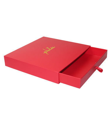 Hot Stamping Gold Foil Paper Sliding Box Hồng Khách hàng Thẻ đóng gói