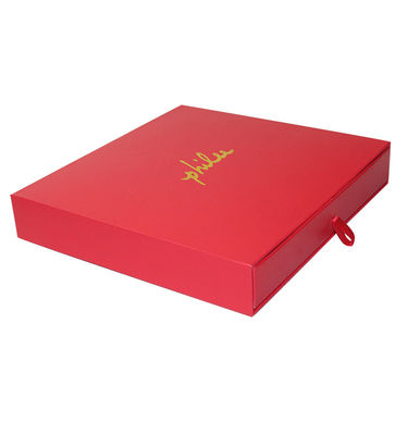 Hot Stamping Gold Foil Paper Sliding Box Hồng Khách hàng Thẻ đóng gói