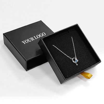 Các loại khác Hộp loại ván lồi đồ trang sức Hộp kéo dây chuyền và nhẫn