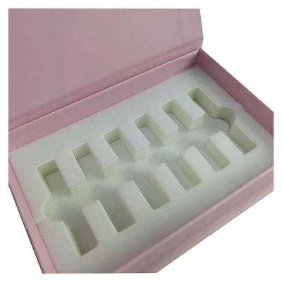 Bức in đúc cứng hộp giấy màu hồng hộp nước hoa sang trọng bao bì