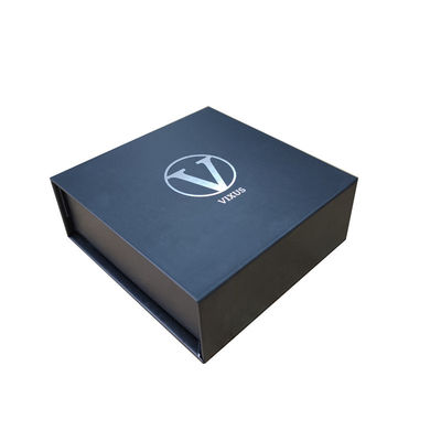Các vật liệu tái chế Hộp quà từ với Logo tem bạc đen và EVA