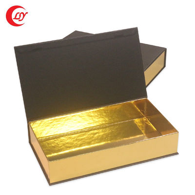Bao bì vàng Đen Đỏ Caviar Tin Jar Gift Set với bao bì giấy và tay áo