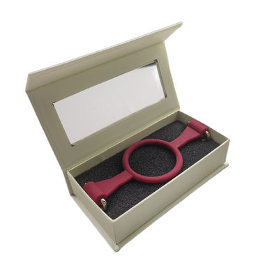 Magnetic Holographic Effect Blush Packaging Lash Box với cửa sổ Custom Logo HOLO