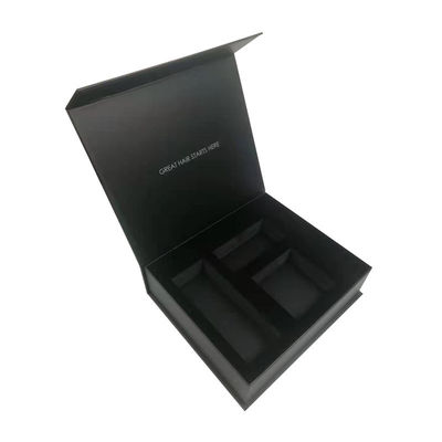 Bảng giấy Đen Matt Luxury Honey Packaging Gift Set Cá nhân hóa kích thước hộp kem Magnetic Rigid Cardboard