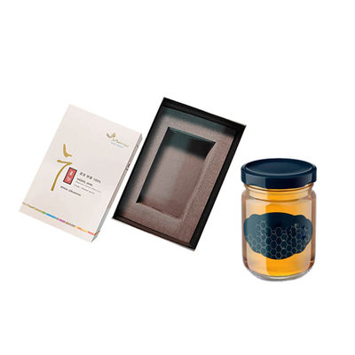 Bảng giấy Đen Matt Luxury Honey Packaging Gift Set Cá nhân hóa kích thước hộp kem Magnetic Rigid Cardboard