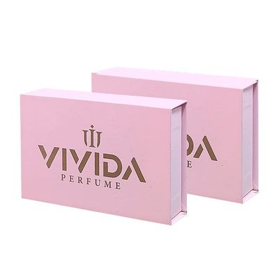 Thùng dầu thơm màu hồng theo yêu cầu hộp giấy từ tính bọt với lớp phủ Matt