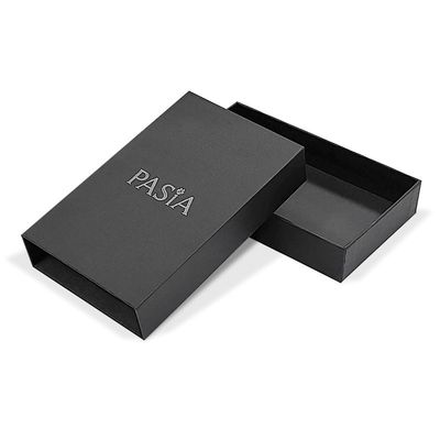 Bàn bếp cao cấp màu đen Texture Luxury Box với logo tùy chỉnh và bấm mỏng bạc