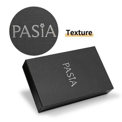 Bàn bếp cao cấp màu đen Texture Luxury Box với logo tùy chỉnh và bấm mỏng bạc