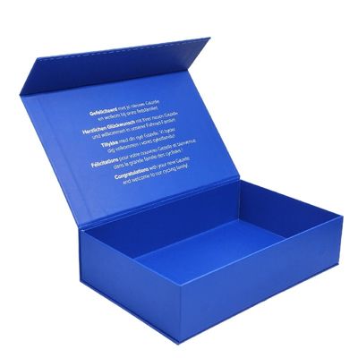 Ưu tiên in màn hình Logo đơn giản màu trắng hộp quà gấp từ tính cho yêu cầu của bạn