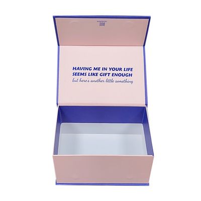 Ưu tiên in màn hình Logo đơn giản màu trắng hộp quà gấp từ tính cho yêu cầu của bạn