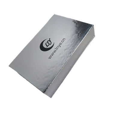 Hộp quà từ tính bằng giấy Ngài trắng bạc ngọc trai với Logo in gói tùy chỉnh