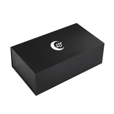 Bảng giấy vàng in hình chữ nhật hộp quà từ tính đóng gói với bọt chèn và phong bì