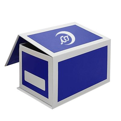 Tái chế in logo tùy chỉnh cứng bìa hộp nam châm từ tính Flip Top giấy hộp quà