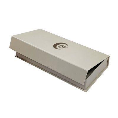 Hòn bọc bọc từ tính màu trắng phong cách UV phủ phủ hộp quà từ tính để dán nhãn