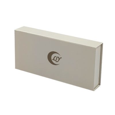 Hòn bọc bọc từ tính màu trắng phong cách UV phủ phủ hộp quà từ tính để dán nhãn