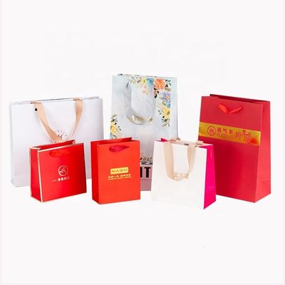 Đơn đặt hàng tùy chỉnh chấp nhận Logo sang trọng in túi mua sắm cho quà lễ hội đẹp