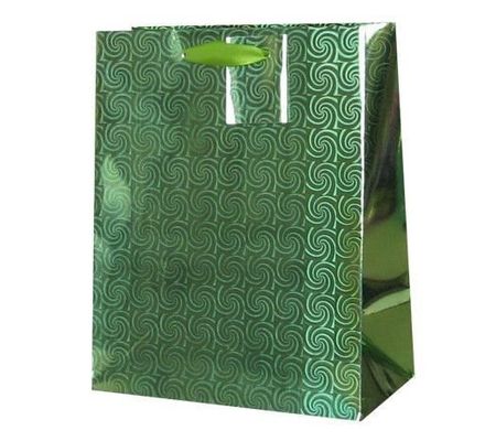 Chiếc túi mua sắm giấy màu xanh lá cây cao cấp dành cho quà tặng