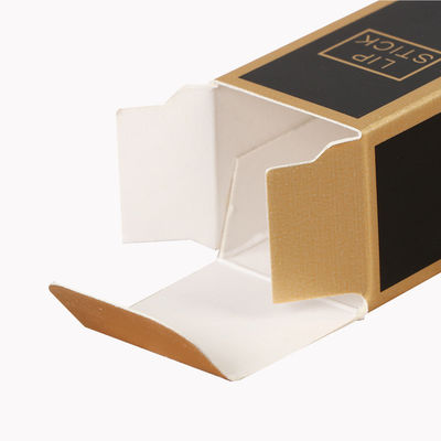 Tùy chỉnh 300 gram 350 gram Thẻ giấy thẳng trực tiếp ngược Tuck hộp giấy Tuck đầu hình chữ nhật môi Stick nước hoa đóng gói chai